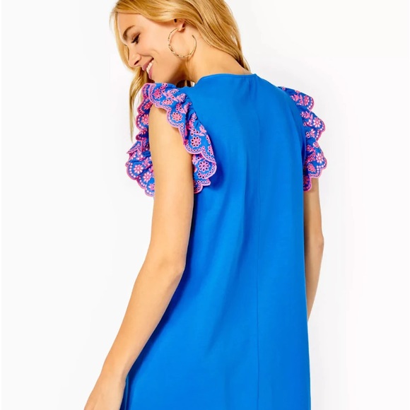 NWT Lilly Pulitzer Small Ave Dress with Pom Pom Detail - Picture 7 of 11